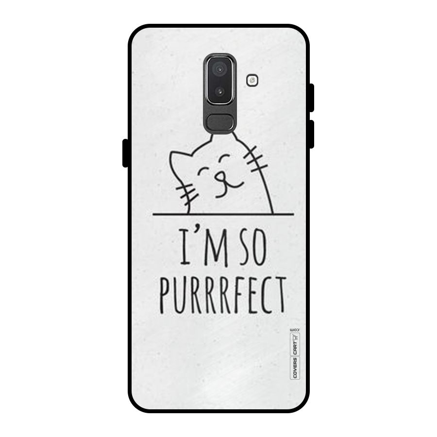 So Purrfect Metal Back Case for Galaxy On8 (2018)
