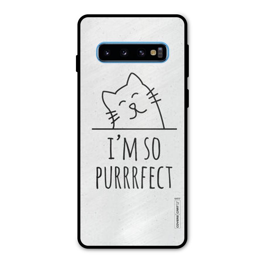 So Purrfect Metal Back Case for Galaxy S10