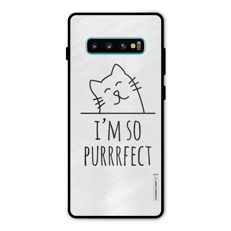 So Purrfect Metal Back Case for Galaxy S10 Plus