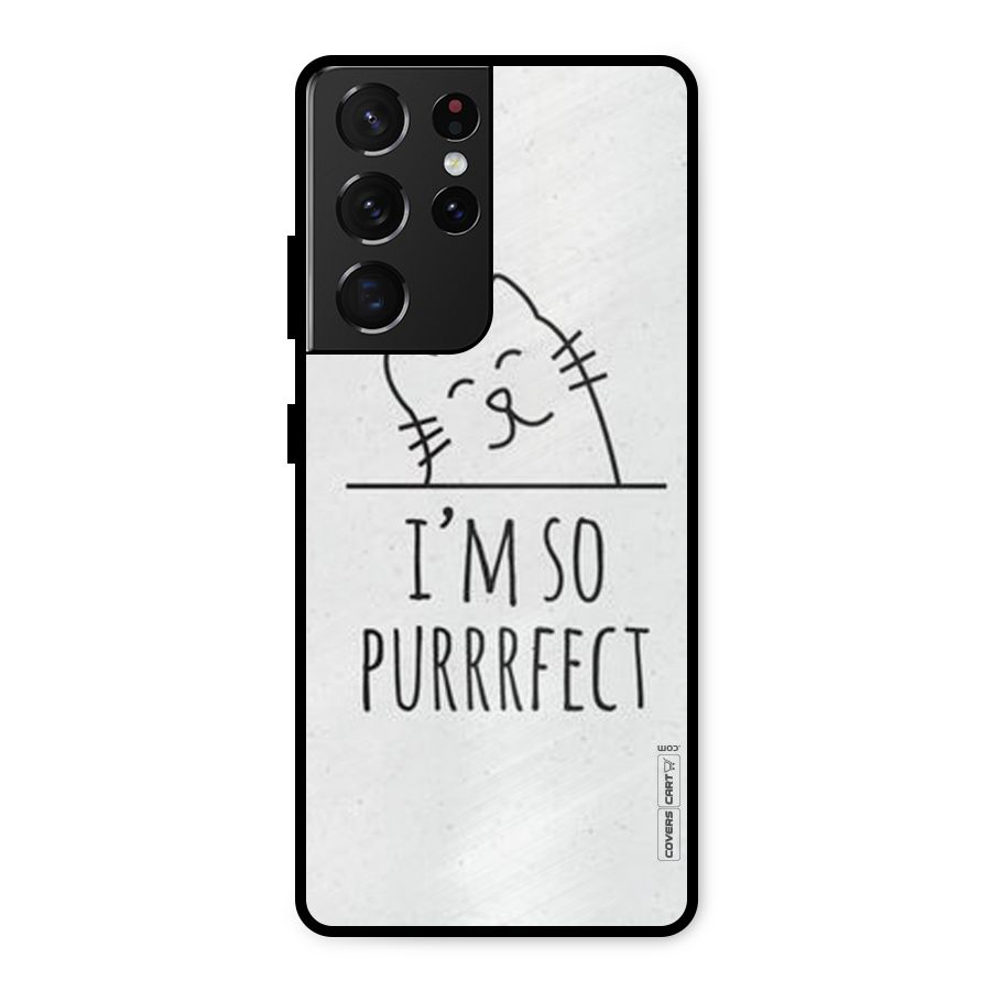 So Purrfect Metal Back Case for Galaxy S21 Ultra 5G