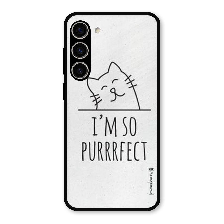 So Purrfect Metal Back Case for Galaxy S23 Plus
