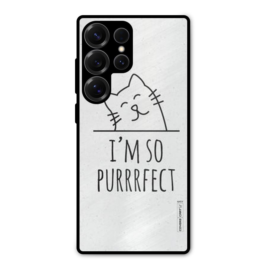 So Purrfect Metal Back Case for Galaxy S25 Ultra
