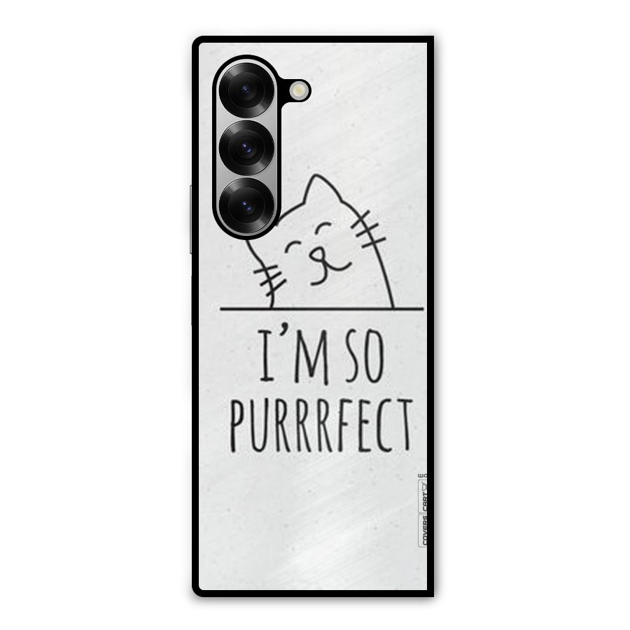 So Purrfect Metal Back Case for Galaxy Z Fold6