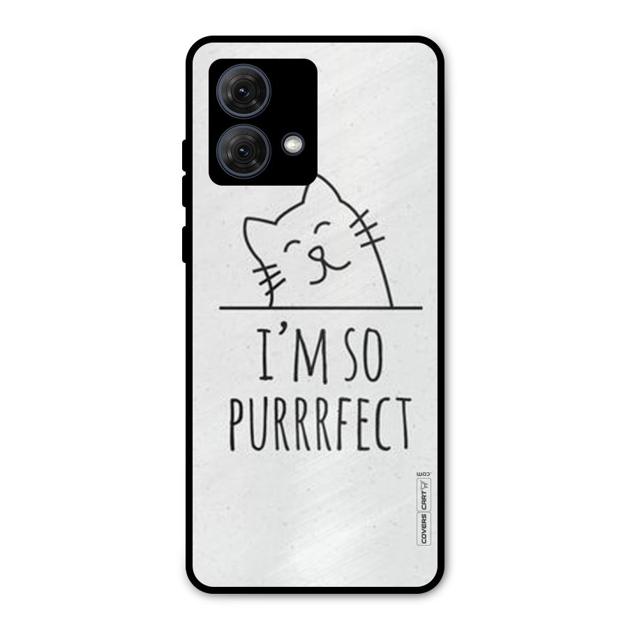 So Purrfect Metal Back Case for Moto G84