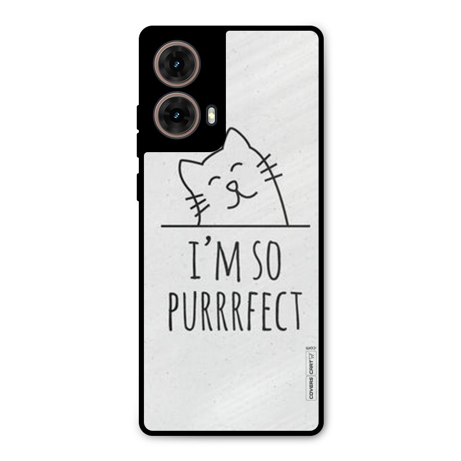 So Purrfect Metal Back Case for Moto G85