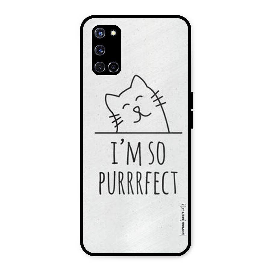 So Purrfect Metal Back Case for Oppo A52