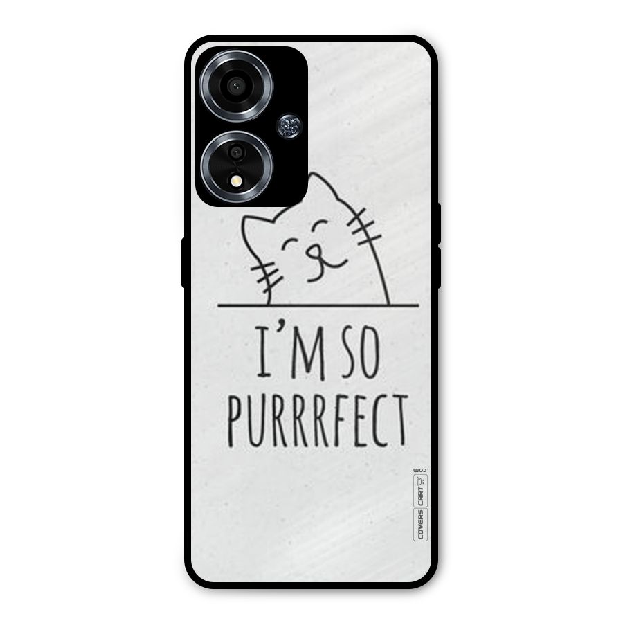 So Purrfect Metal Back Case for Oppo A59