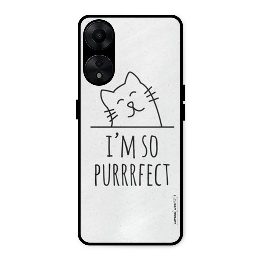 So Purrfect Metal Back Case for Oppo A78 5G