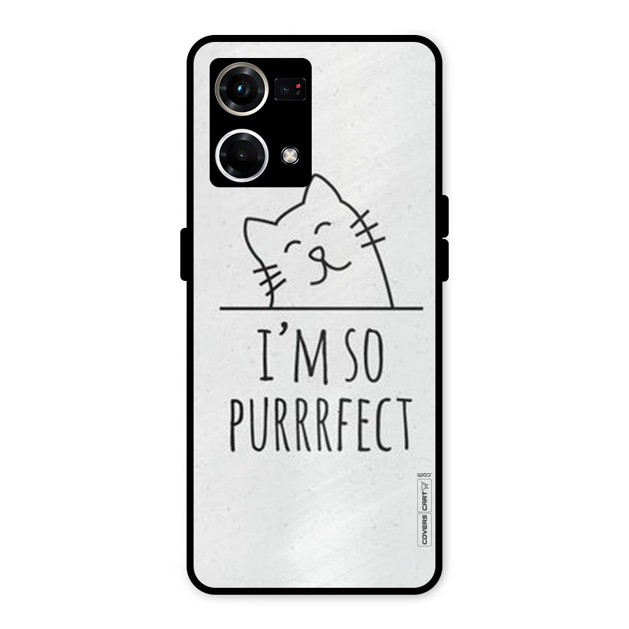 So Purrfect Metal Back Case for Oppo F21 Pro 4G