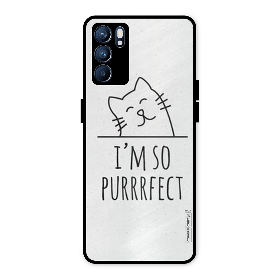 So Purrfect Metal Back Case for Oppo Reno6 5G