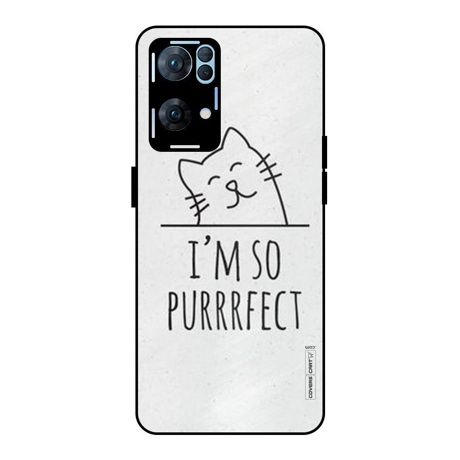 So Purrfect Metal Back Case for Oppo Reno7 Pro 5G