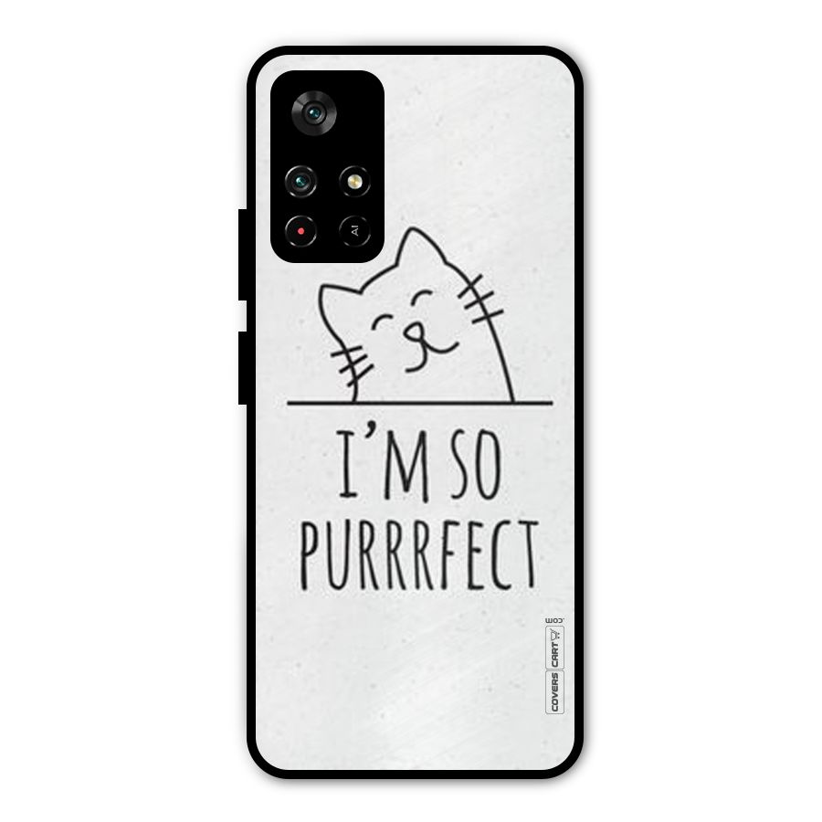 So Purrfect Metal Back Case for Poco M4 Pro 5G