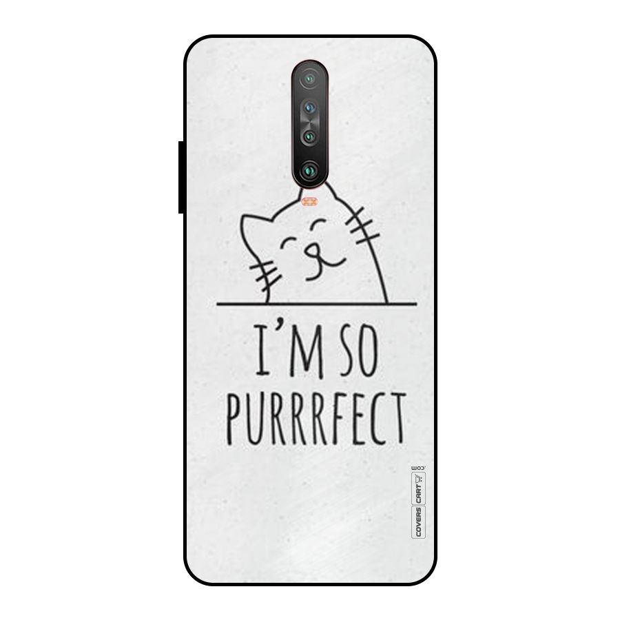 So Purrfect Metal Back Case for Poco X2