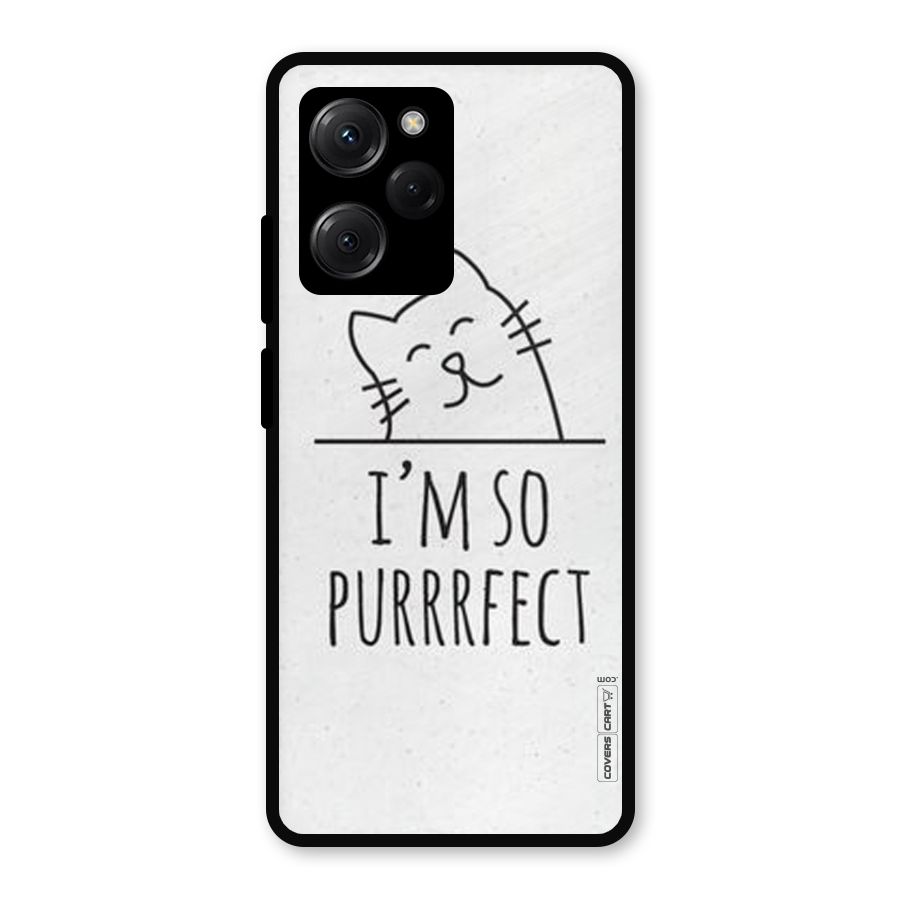 So Purrfect Metal Back Case for Poco X5 Pro