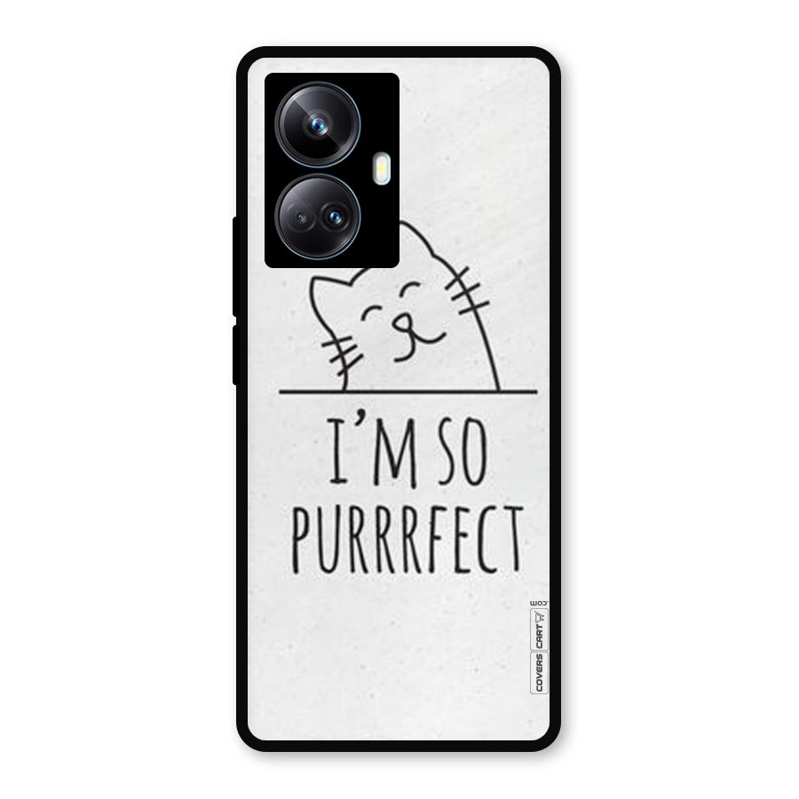 So Purrfect Metal Back Case for Realme 10 Pro Plus