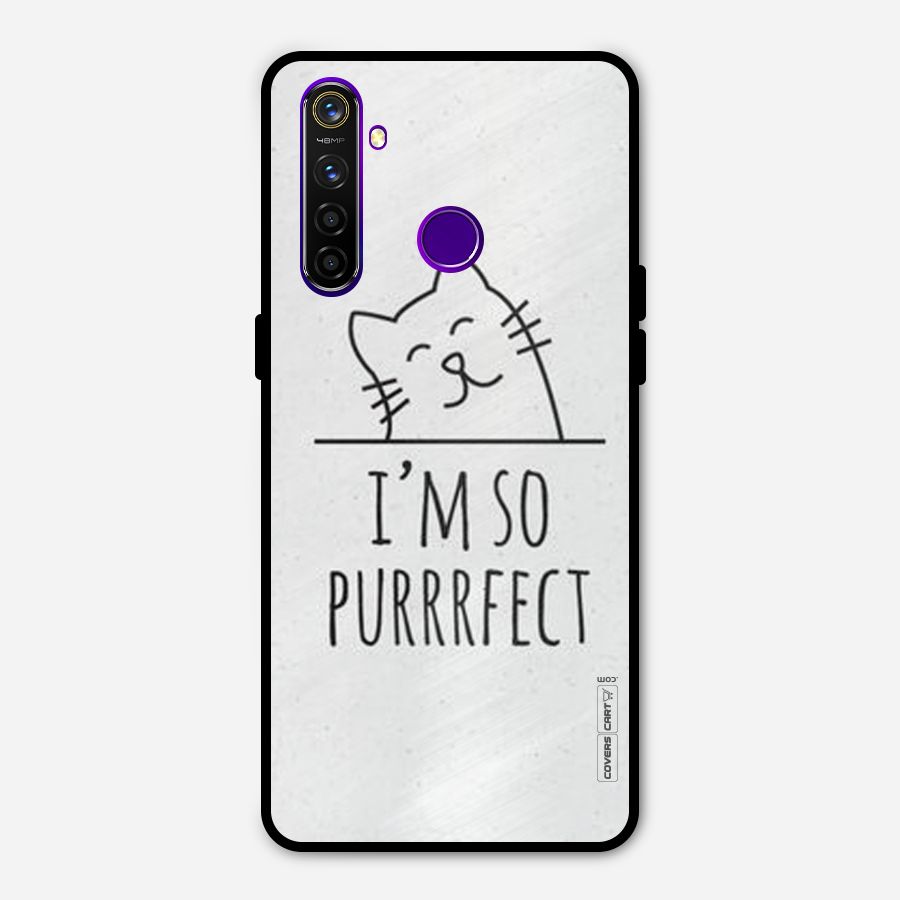 So Purrfect Metal Back Case for Realme 5 Pro