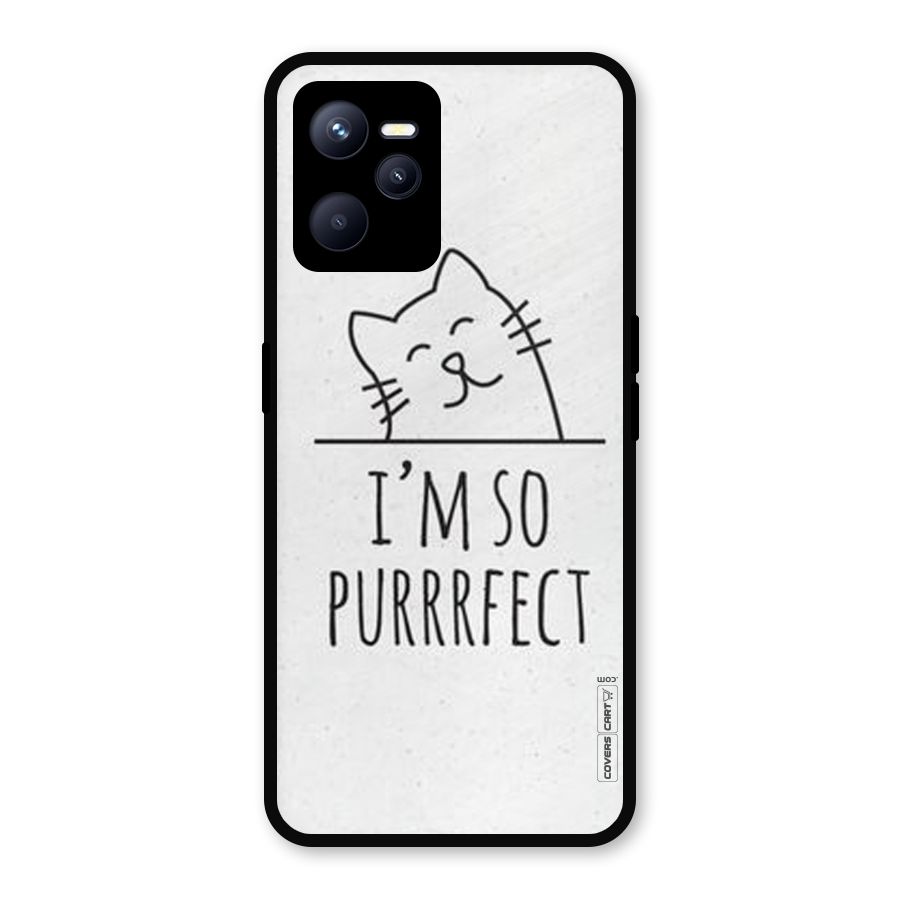 So Purrfect Metal Back Case for Realme C35