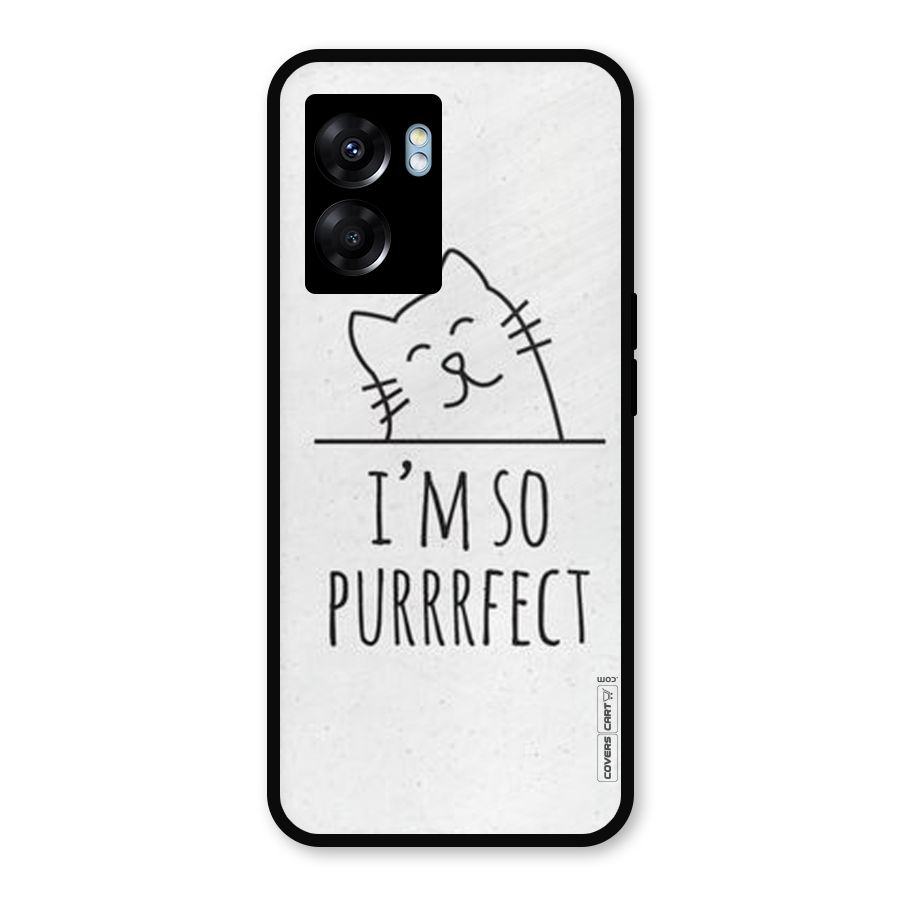 So Purrfect Metal Back Case for Realme Narzo 50 5G
