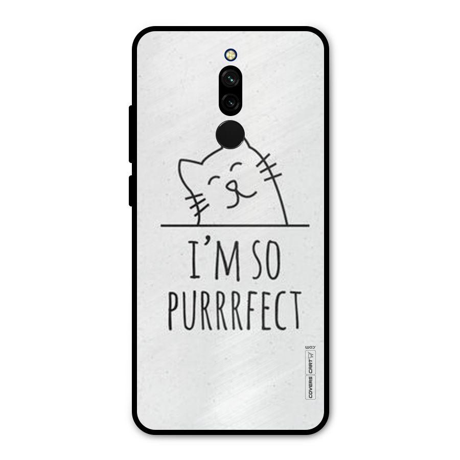 So Purrfect Metal Back Case for Redmi 8