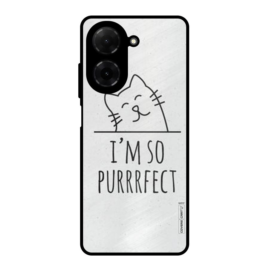 So Purrfect Metal Back Case for Redmi A5 4G