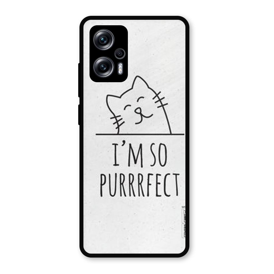 So Purrfect Metal Back Case for Redmi K50i