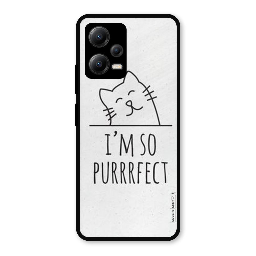 So Purrfect Metal Back Case for Redmi Note 12 5G