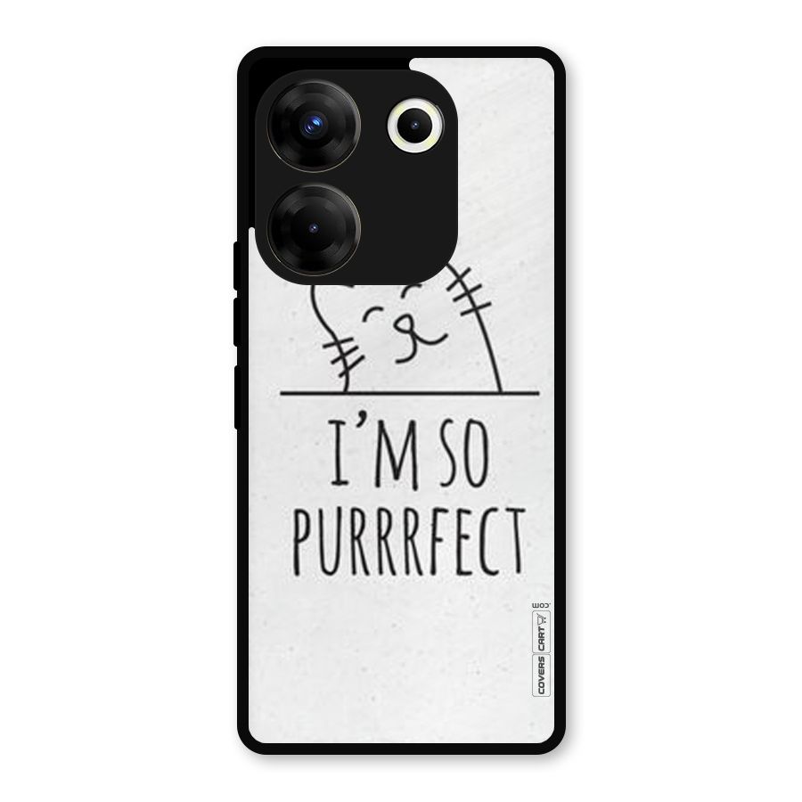 So Purrfect Metal Back Case for Tecno Camon 20 Pro