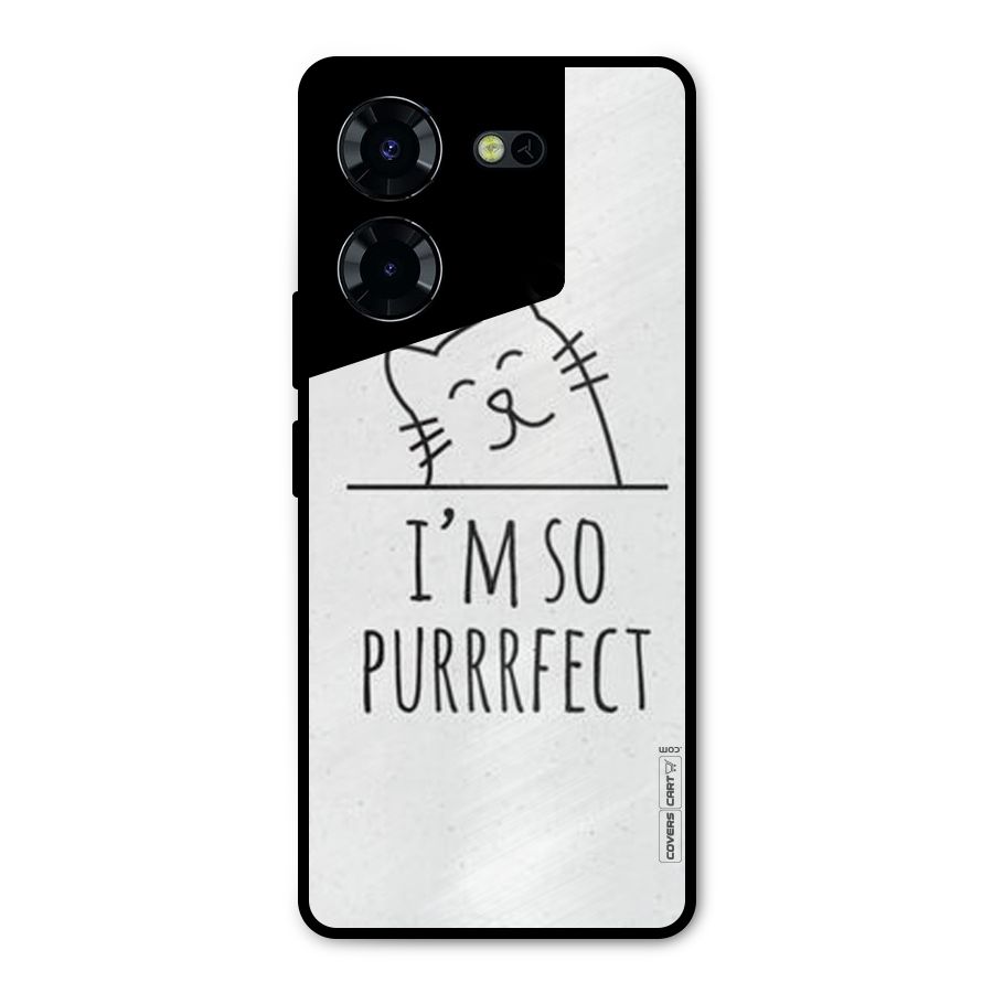 So Purrfect Metal Back Case for Tecno Pova 5 Pro 5G