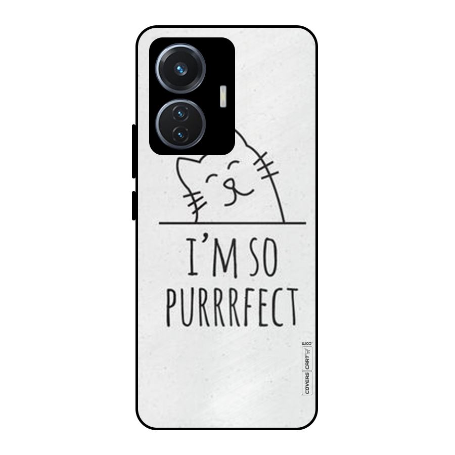 So Purrfect Metal Back Case for Vivo T1 44W