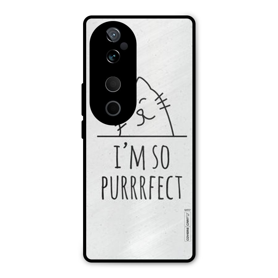 So Purrfect Metal Back Case for Vivo T3 Ultra