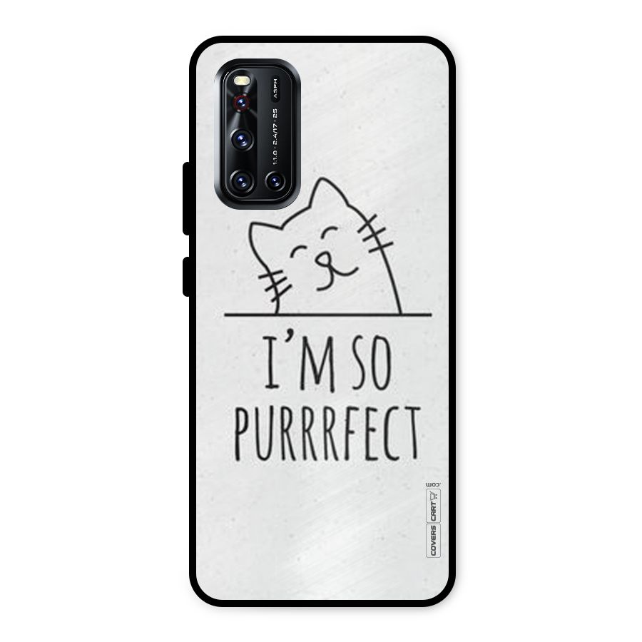 So Purrfect Metal Back Case for Vivo V19