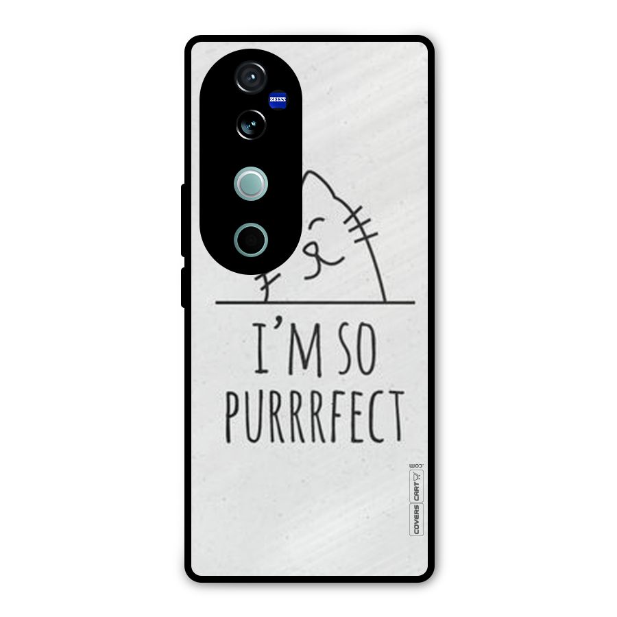 So Purrfect Metal Back Case for Vivo V40