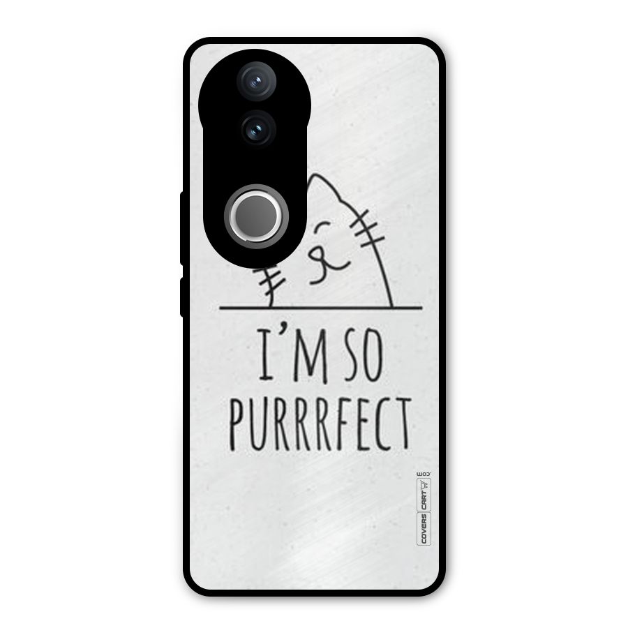 So Purrfect Metal Back Case for Vivo V50e