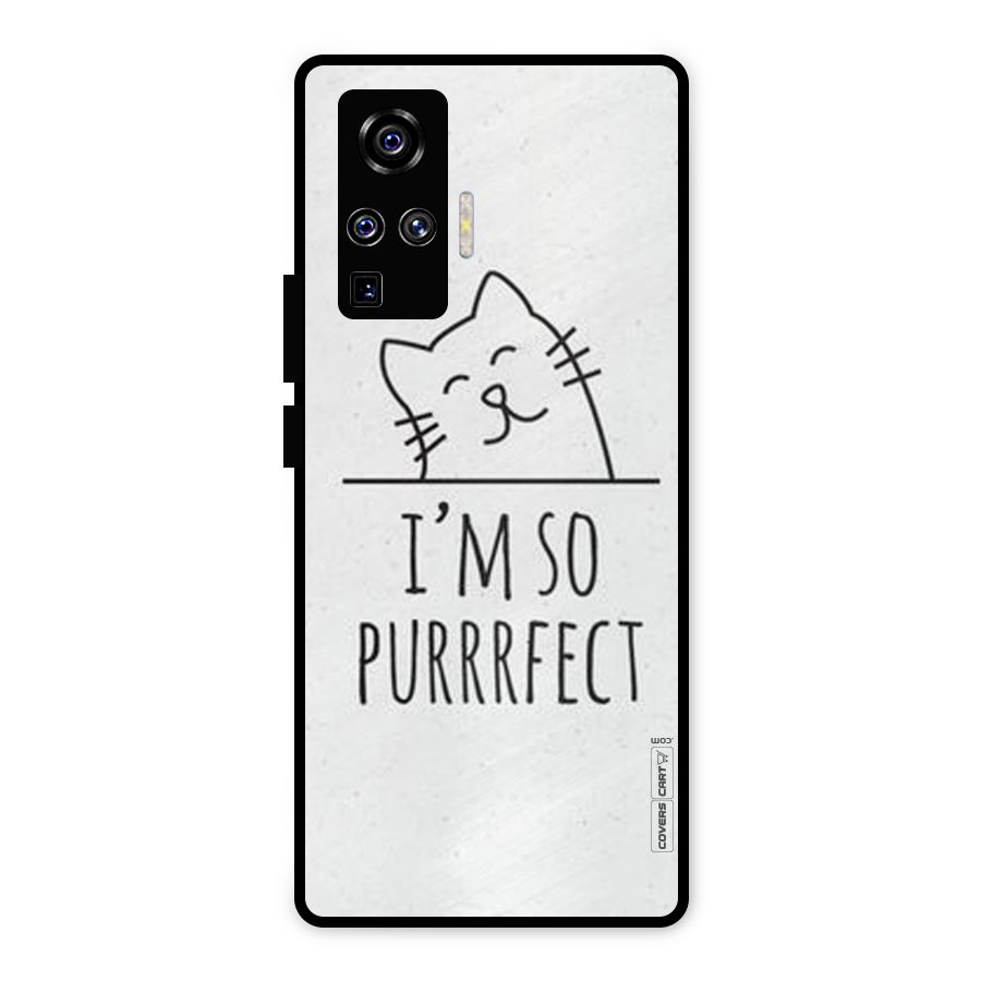 So Purrfect Metal Back Case for Vivo X50 Pro