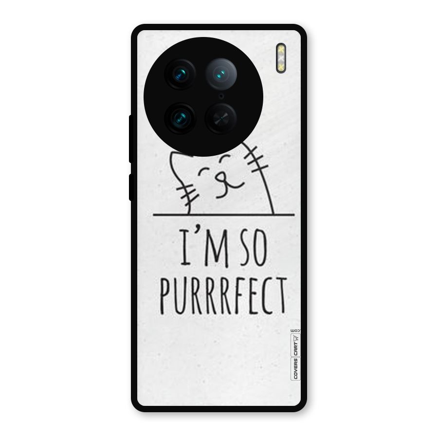 So Purrfect Metal Back Case for Vivo X90 Pro