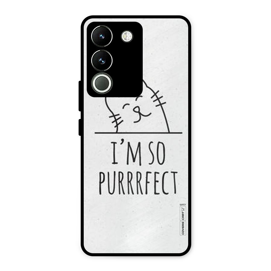 So Purrfect Metal Back Case for Vivo Y200