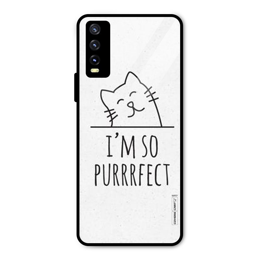 So Purrfect Metal Back Case for Vivo Y20g
