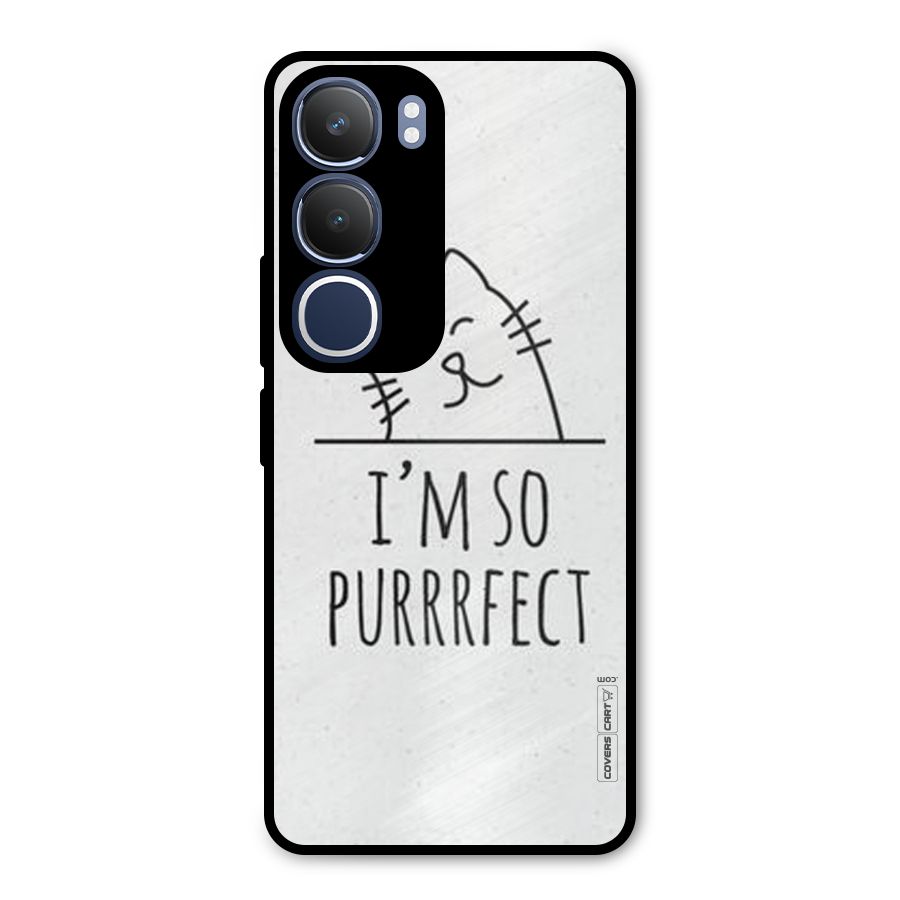 So Purrfect Metal Back Case for Vivo Y29