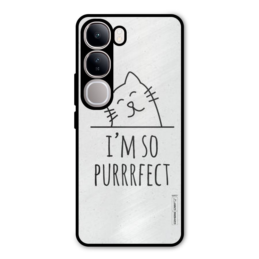 So Purrfect Metal Back Case for Vivo Y300