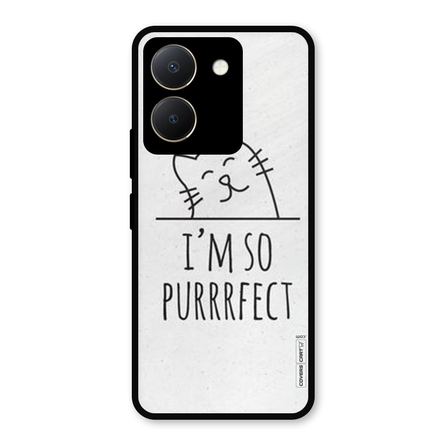 So Purrfect Metal Back Case for Vivo Y36