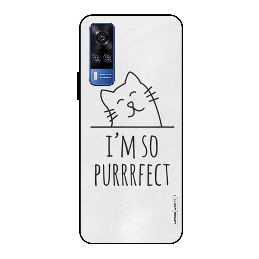So Purrfect Metal Back Case for Vivo Y51