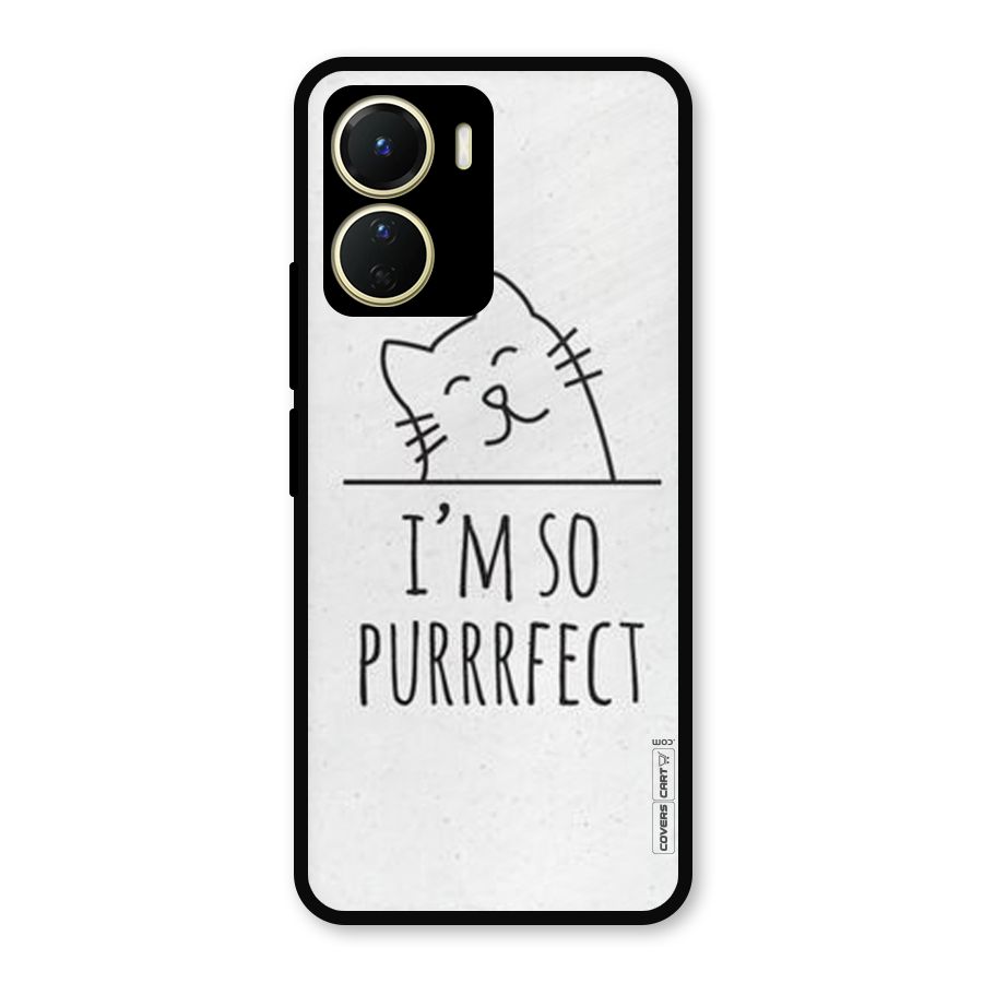 So Purrfect Metal Back Case for Vivo Y56