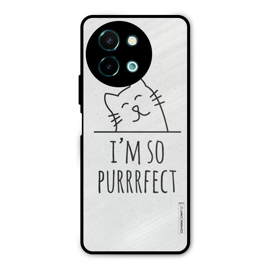 So Purrfect Metal Back Case for Vivo Y58