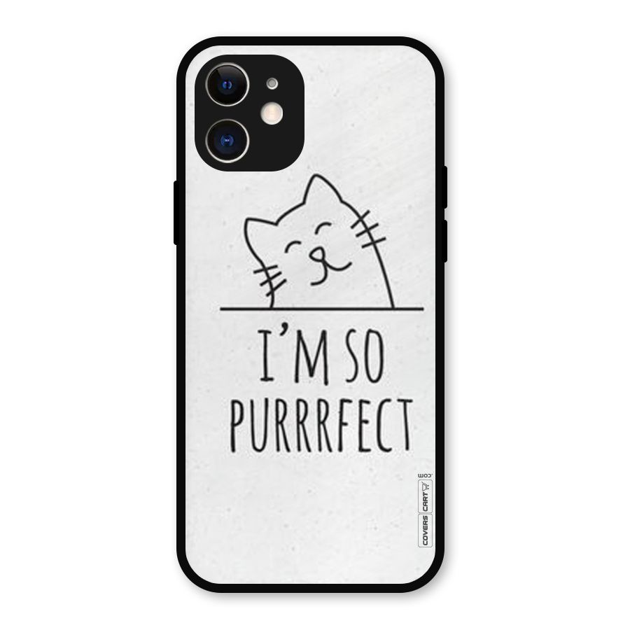 So Purrfect Metal Back Case for iPhone 12