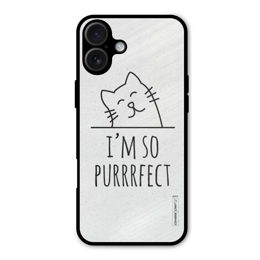 So Purrfect Metal Back Case for iPhone 16 Plus