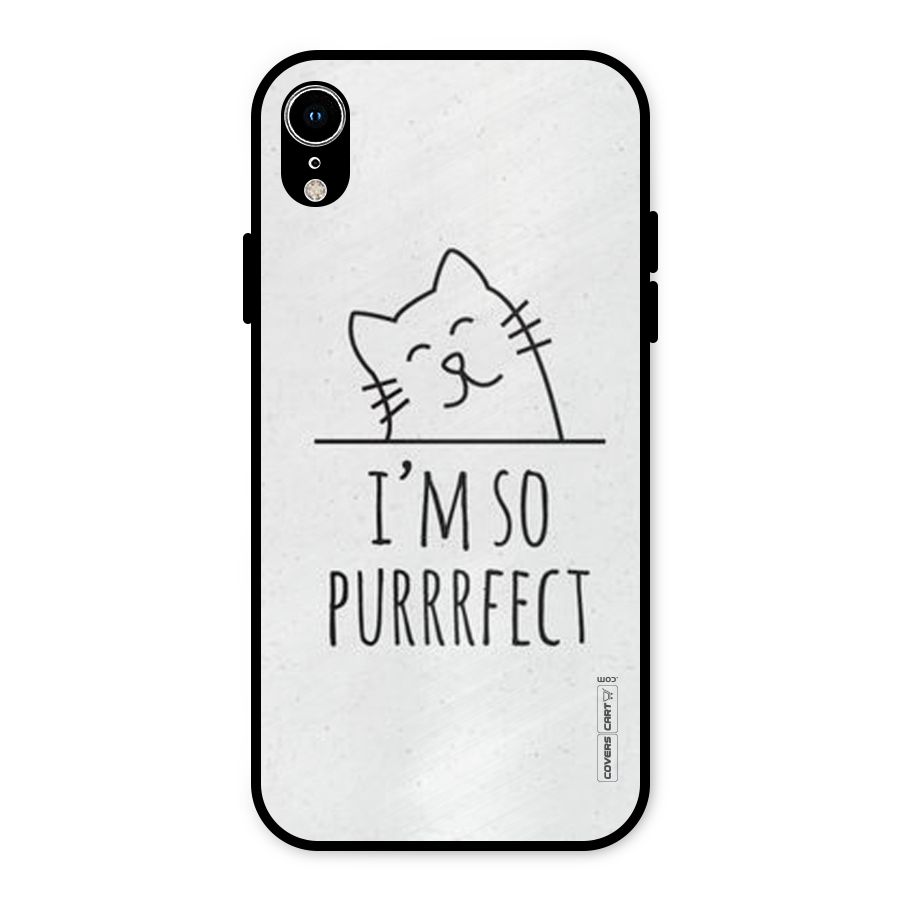 So Purrfect Metal Back Case for iPhone XR