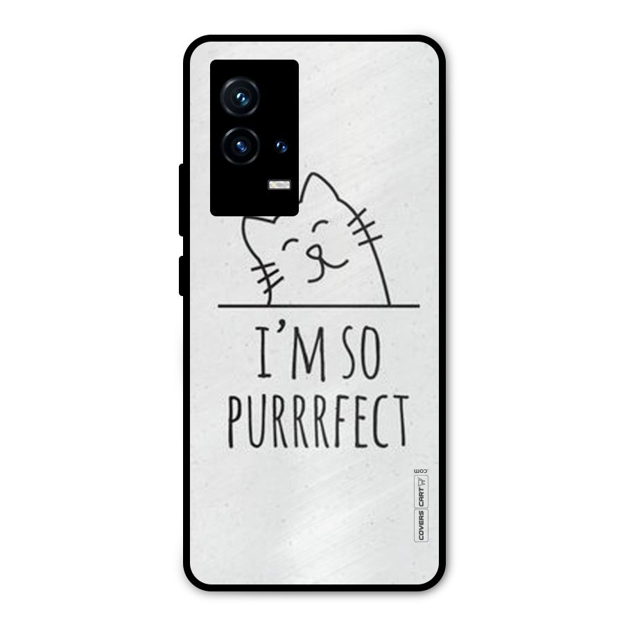 So Purrfect Metal Back Case for iQOO 9 5G