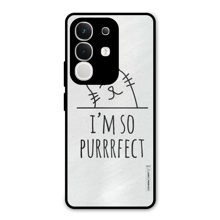 So Purrfect Metal Back Case for iQOO Z10x