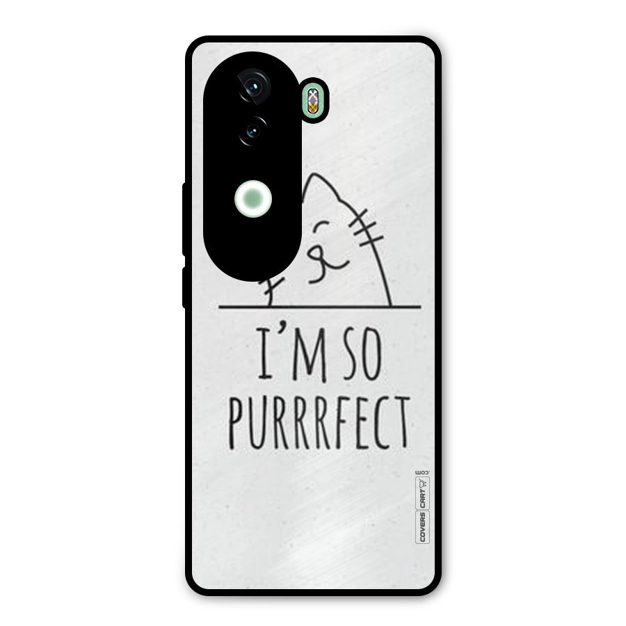 So Purrfect Metal Back Case for iQOO Z9s