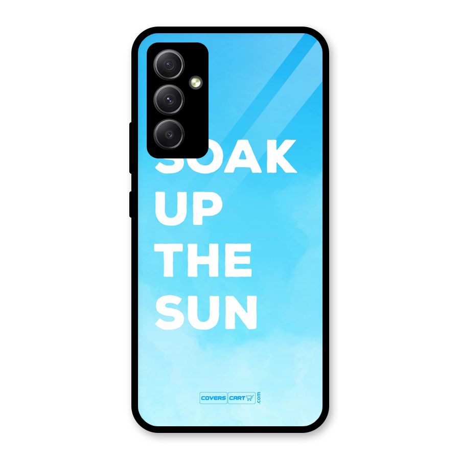 Soak Up The Sun Glass Back Case for Galaxy A34